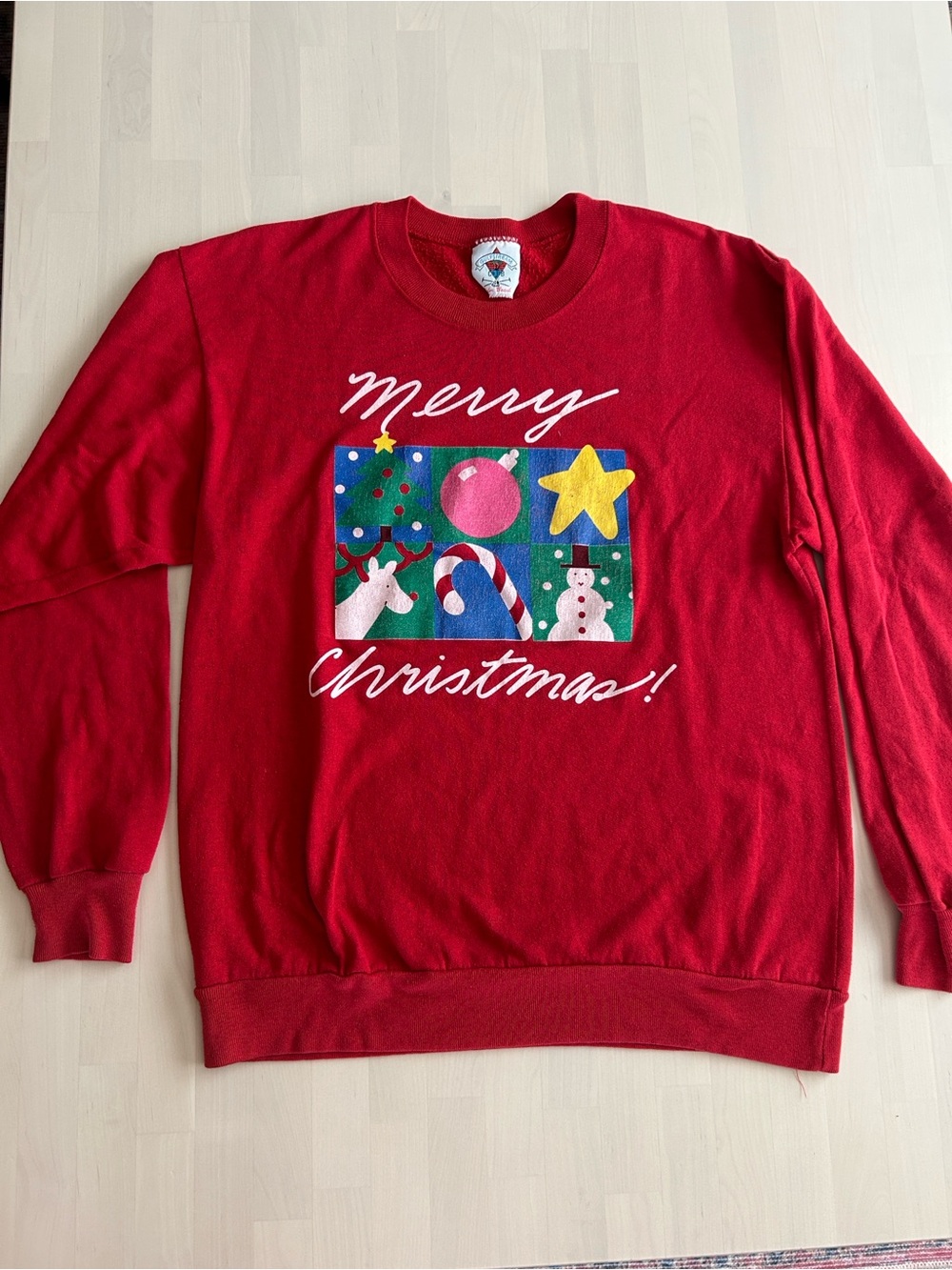 Vintage Merry Christmas Red Holiday Sweatshirt